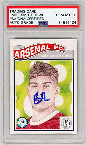 Emile Smith Rowe 2021 Topps Living Set UEFA Autograph #290 - PSA/DNA 10