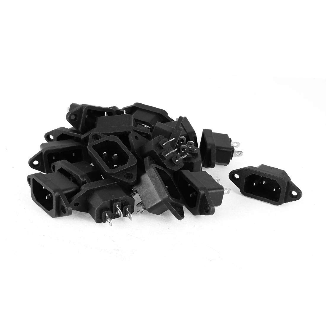 New Lon0167 Electric Rice Featured Cooker IEC320 C14 reliable efficacy Male Power Socket AC 250V 10A 20 Pcs
