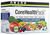 Core Health Pack 60 Packets - Enzymes, 15 Strains of Probiotics and Prebiotics, Plant Based Antioxidants Vitamins and Minerals