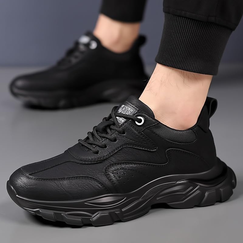 Multi-Purpose Men's Leather Dress Sneakers with Classic Oxford Silhouette and Advanced Impact Absorption System for Professionals