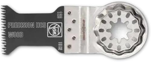 Fein Starlock 63502126270 - Hoja de sierra de precisión para madera, paneles de yeso y plásticos blandos, dientes japoneses de doble hilera, cintura
