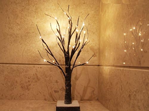 FestalED 17.7 Inch 24 LED Snow Bonsai Decorative Light, Tabletop Led Light,Battery Powered