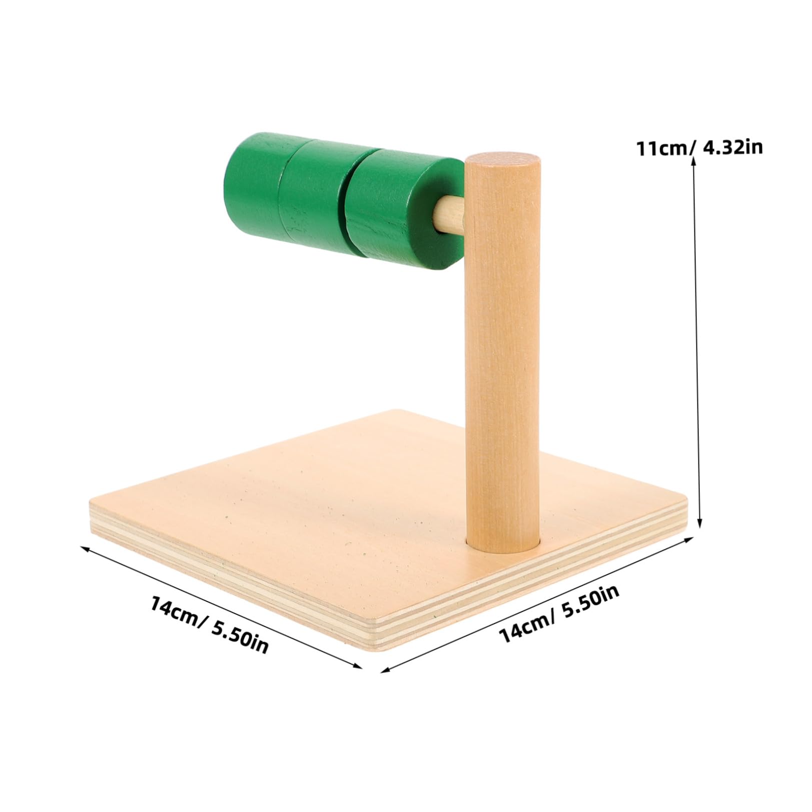 Discos Educativos Horizontales de Madera para Niños, Juguete Montessori | Juego Didáctico de 0 a 3 Años, Superficie Pulida sin Rebabas, Operación Sencilla y Obsequio Navideño