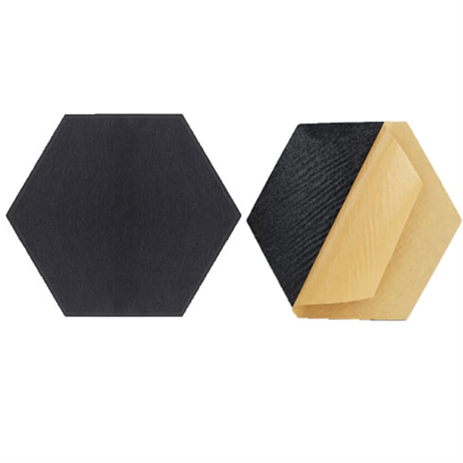 FORVOLWCO 10Stück sechseckige Akustikpaneele, schalldichte Schaumstoffplatten, Schalldichtes Interieur, Schallabsorbierende Paneele, für Wand, akustische Behandlung für Studio, Zuhause und Büro