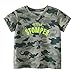 Genérico Niños pequeños, niñas, niños, dibujos animados, estampados en 3D, camisetas sueltas, camiseta de manga corta , camisetas, ropa Funda Carro Universal Minie (Army Green, 5 Years)