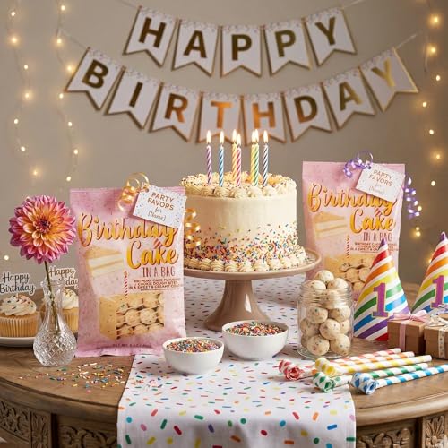 Birthday Cake Dough Bites 2-Pack Dulces sabor pastel miniatura 4