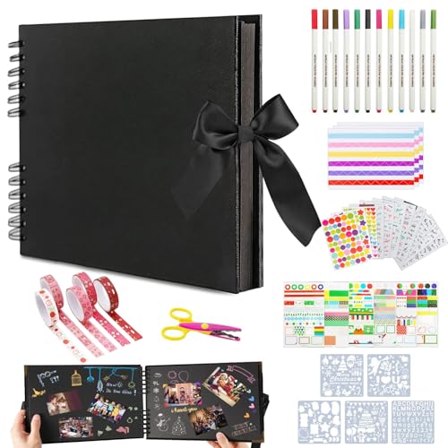 El Mejor Listado de Albumes para comprar online. 44 Álbum de Fotos, Álbumes de Recortes de 80 Páginas, Kit de Álbum de Recortes Hecho a Mano, Álbum de Fotos Viaje, Scrapbook, Regalos Boda Aniversario Cumpleaños Navidad...