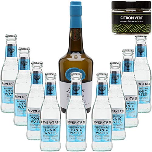 Paquete Gintonic - Gin + 9 Drouin árbol de fiebre mediterránea Agua - (70cl 20cl + 9 *) + 15 Pot rodajas de pomelo deshidratado