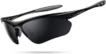 Lamicall 22g Polarized Sports Sunglasses for Men Women - UV400 Protection Sun Glasses Running Cycling Fishing Golf Driving