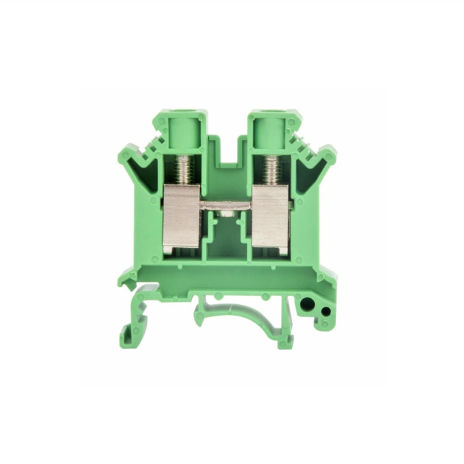 50 pièces UK10N vis traversée 10MM fil connecteur électrique DIN Rail bornier UK 10N(Green)