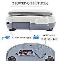 Vista 7 de CGOLDENWALL Báscula de laboratorio 10kgx0.0.04 oz Balanza digital de precisión Balanza electrónica Pesaje de laboratorio Báscula industrial Báscula