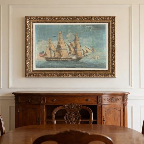 Impression U.S.S. Constitution 1803 : le cadeau idéal pour passionné d'histoire maritime