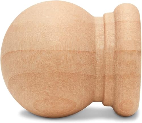 Vista 13 de Pequeños remates de madera, remates de madera de 2-3/4 pulgadas para manualidades, decoración de bricolaje y manualidades de remates de madera