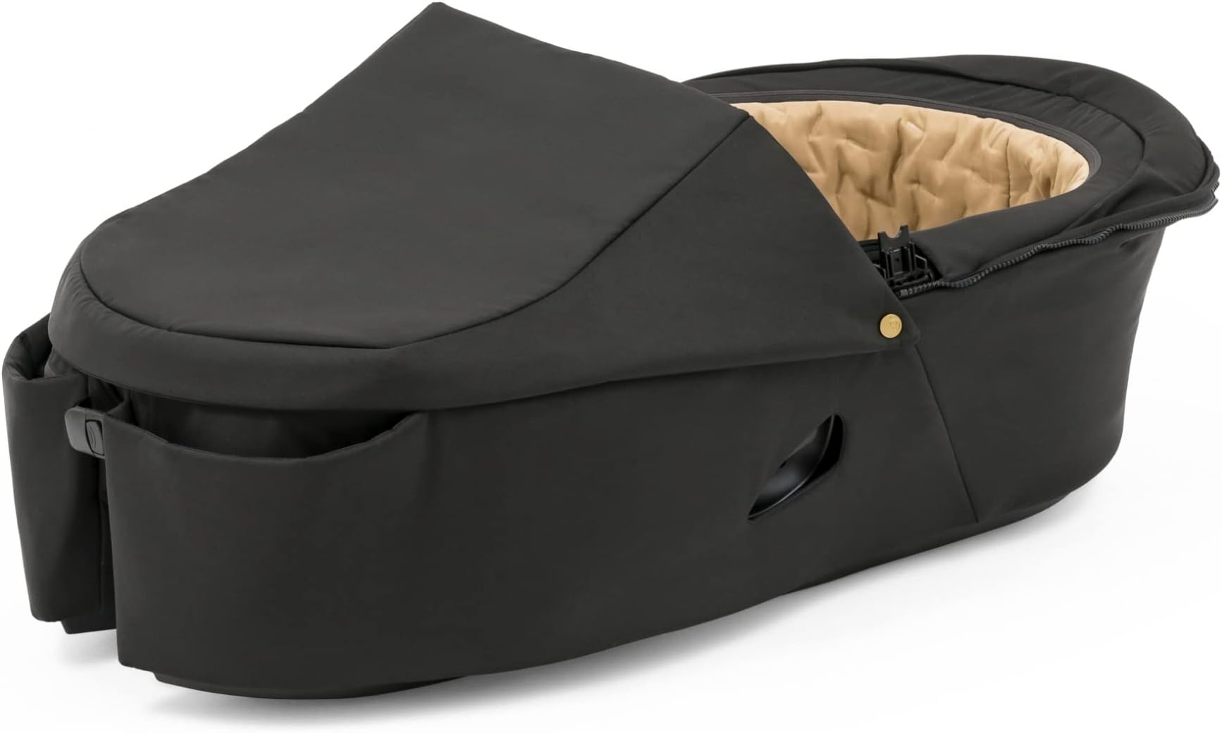 Xplory X Carry Cot, Signature - Detachable Cot for Xplory X Stroller - Soft Interior Lining & Breathable Mattress - with Removable Wind Cover & Two Easy-Access Pockets