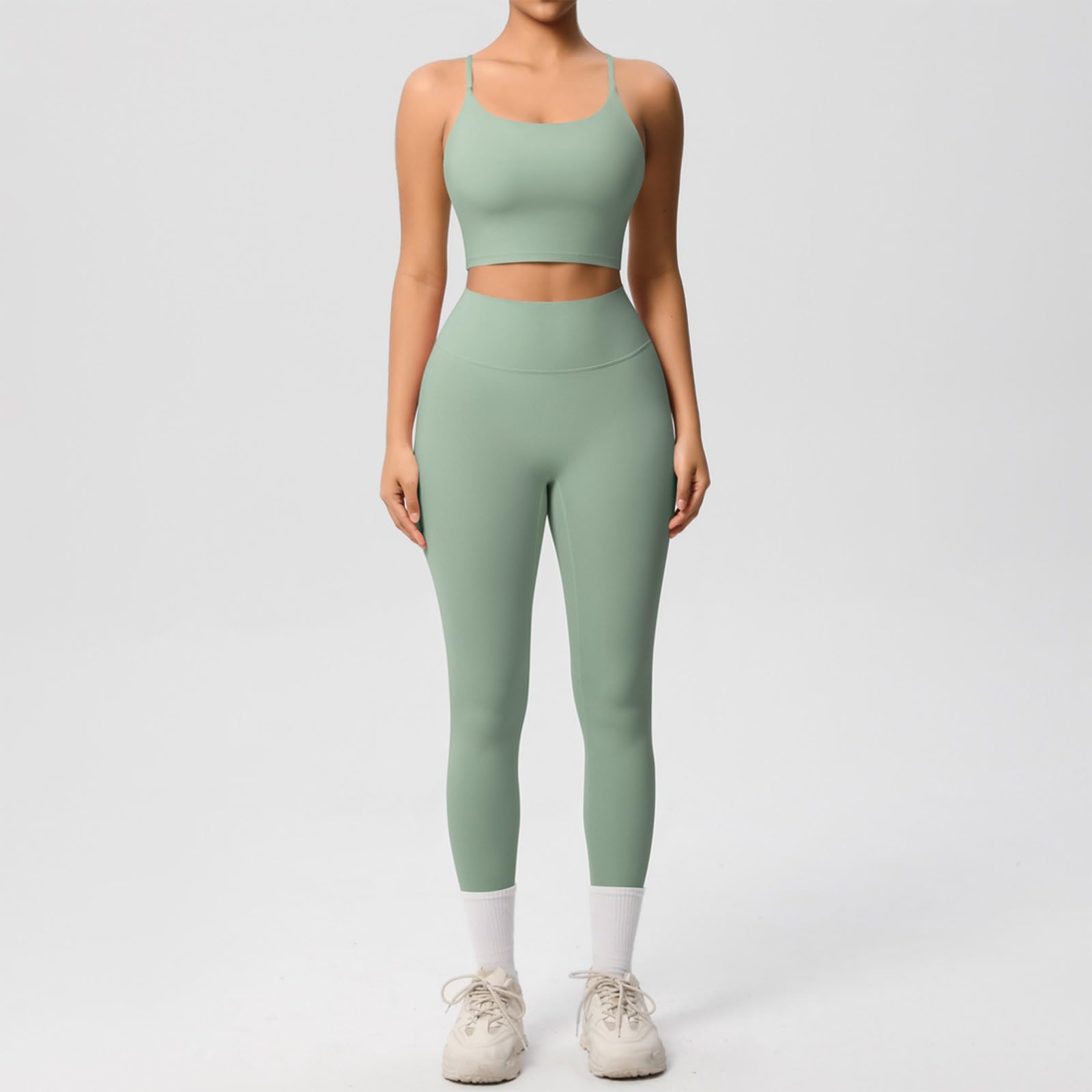 2 Piezas Mujer Exterior Casual Primavera Cintura Del Imperio Sin Mangas Codercon Color Sólido Fuera Del Hombro