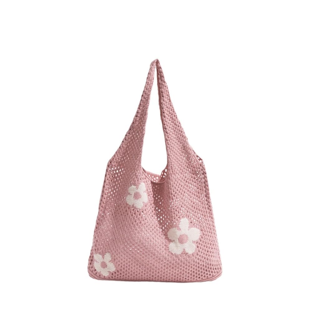 CTRLZS Reusable Mesh Shopping Bag Woven String Handbag Fruit Vegetables Storage Reticule Net Woven Bag Shop Grocery Tote A