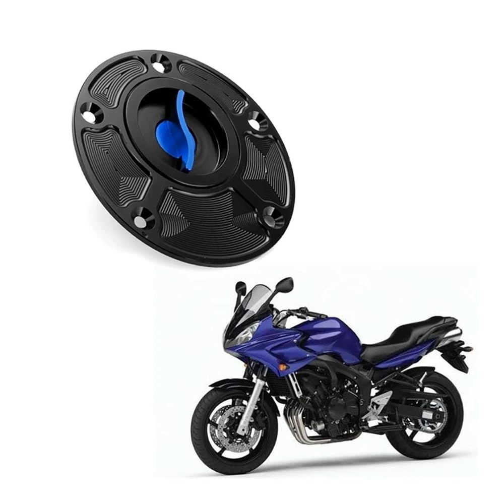 Tapa Gasolina Motocicleta Tapa De Tanque Combustible Azul para Motocicleta para FZ1 FZ6 FZR750 1000 R1 R6 YSR50, Cubierta Protectora para Gasolina