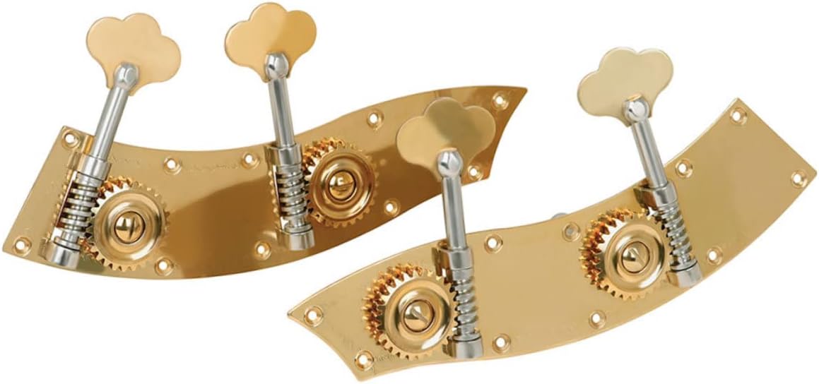 Mikinona Double Bass Tuning Pegs 2 Pcs Upright Bass Replacement Heads Durable String Pegs for Guitar Accessories 9.25X4.17X2.12Inch Easy Install