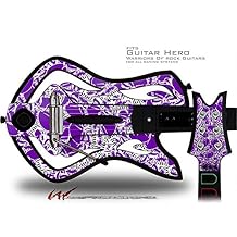 Scattered Skulls Purple Decal Style Skin - fits Warriors Of Rock Guitar Hero Guitar GUITAR NOT INCLUDED