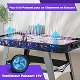 Costway air hockey LED avec ventilateur 12V et double score photo 2