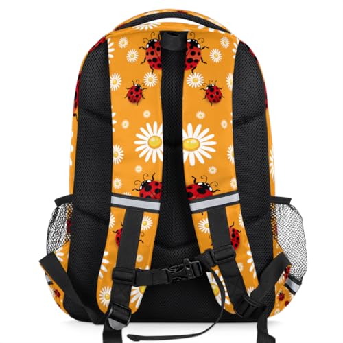 Daisy Kids Backpack for Boys Elementary Primary Middle School Bags, Ladybird Back to School Gifts with Tablet Sleeve Large Compartment3