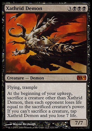 Magic The Gathering - Xathrid Demon - Magic 2010