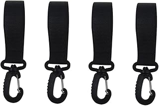 VANZACK 4 Pares De Gancho Para Carrinho De Bebê Bolsas De Fraldas Ganchos Giratórios Para Carrinho De Corrida Ganchos Para Bolsa De Carrinho Ganchos Para Carrinho De Carrinho Cabide