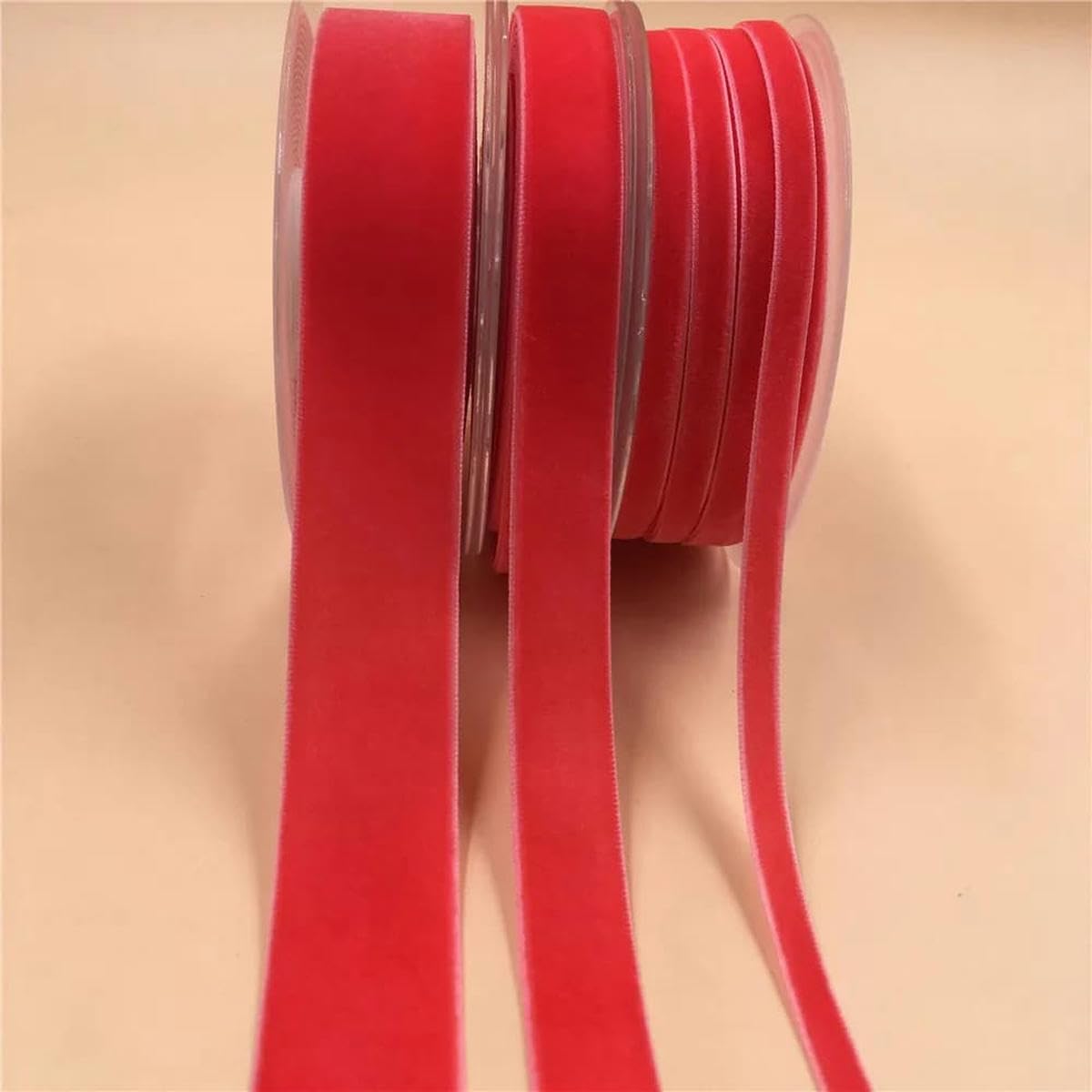 Nastro in velluto vintage, bobina singola da 6/9/16/25 mm, 31 colori, nastro in velluto per bouquet fatti a mano, forniture per la casa e le feste, decorazione natalizia (V189 rosa shocking, 16 mm x 5