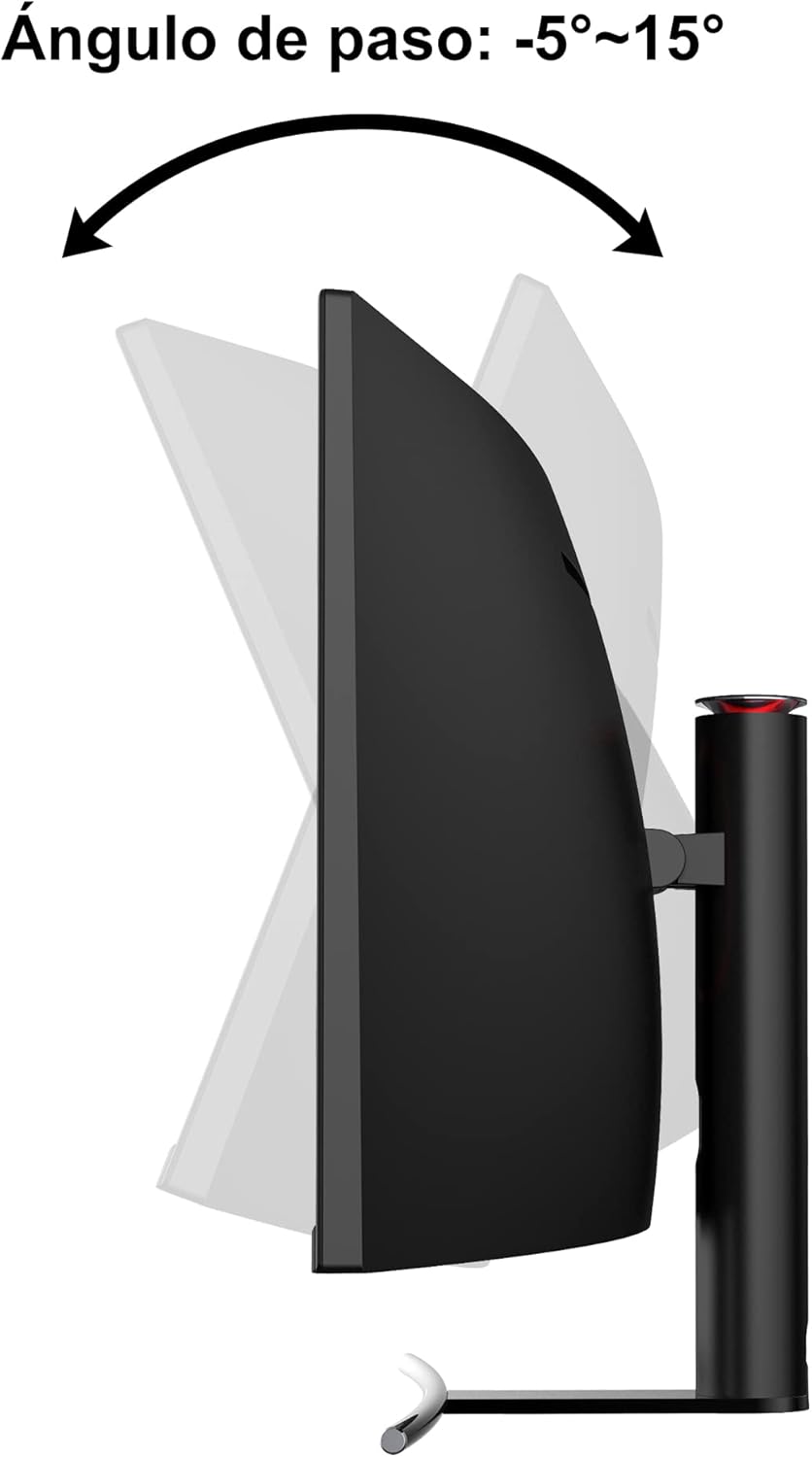 LC-Power Monitor da gioco curvo Esperienza di gioco immersiva su schermo grande da 49 pollici, HDR400, FreeSync Premium, risoluzione DFHD, e 144 Hz di velocità di aggiornamento LC-Power Monitor da gioco curvo Esperienza di gioco immersiva su schermo grande da 49 pollici, HDR400, FreeSync Premium, risoluzione DFHD, e 144 Hz di velocità di aggiornamento