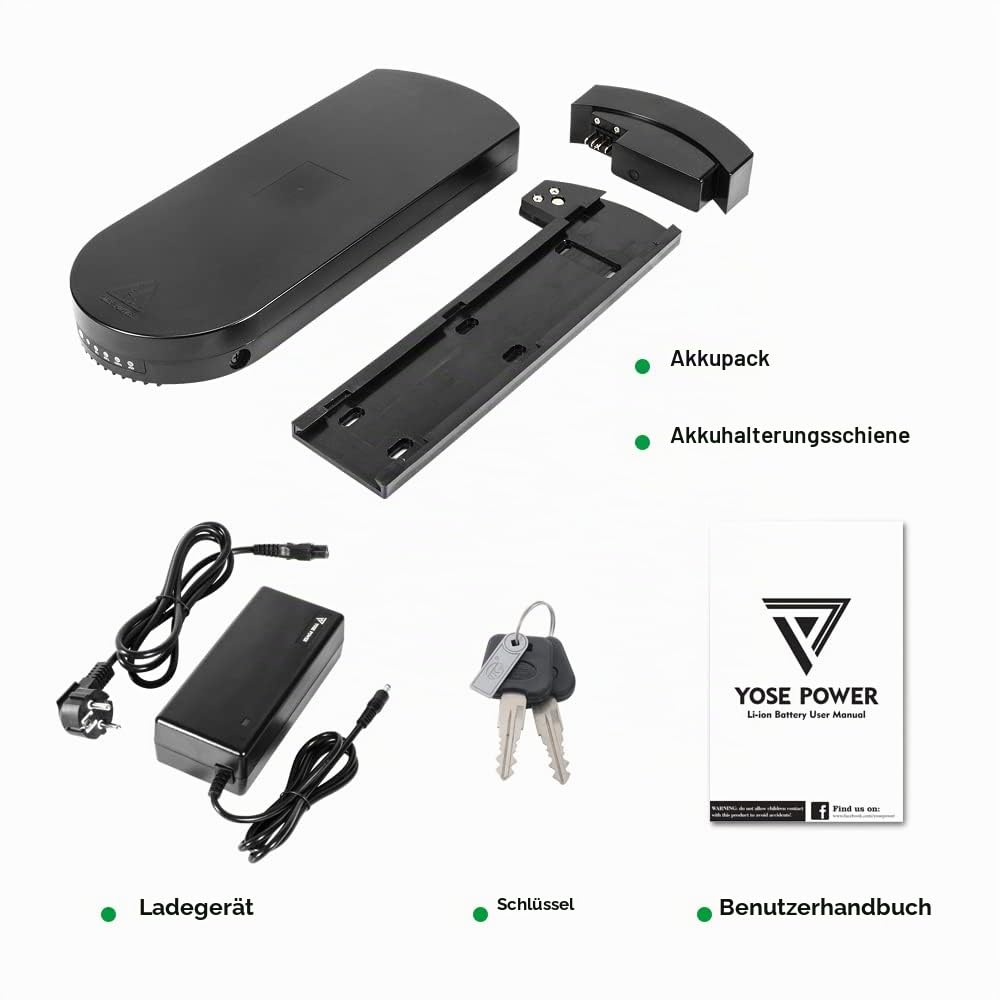 E-Bike Batterie Tianneng 36V 13Ah/16Ah TNLi ITR Pedelec Akku