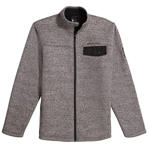 Veste Spyder Expo homme grise anthracite chiné S vêtement chaud zippé