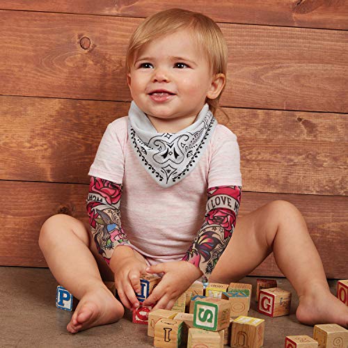 Stephan Baby Snapshirt-Style Diaper Cover With Tattoo Sleeves, Pink, 6-12 Months #TOP2