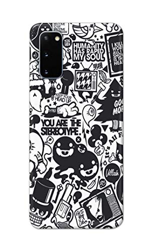 Image of Printed Hard Back Cover Case for Samsung Galaxy S20 4G | Samsung S20 5G Back Cover (Mixed Cartoon) -1302