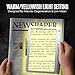 MagniPros 5X [Rechargeable] Large Ultra Bright LED Page Magnifier with Anti-Glare Lens & 3 Stepless Color Light Modes to Relieve Eye Strain-Ideal for Reading Small Prints, Low Vision and Seniors