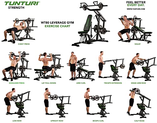 Tunturi Kraftstation WT80, Fitnessstation für Zuhause, Multigym mit Hantelbank – Bild 4
