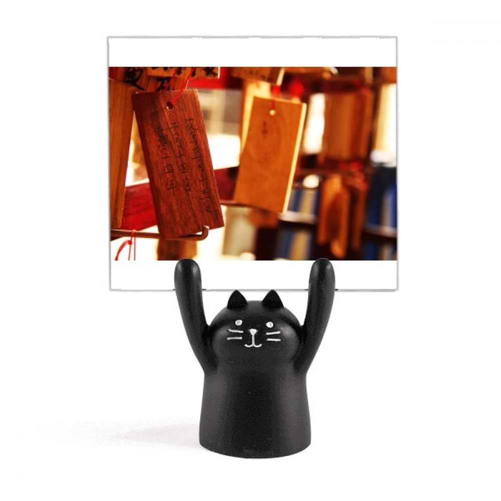 Porte-mémo chat noir style chinois idée cadeau originale pour bureau - 4