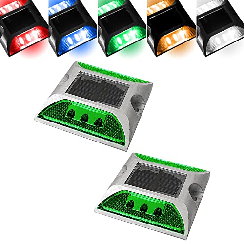 iimono117 道路鋲 ソーラー 自動充電 LED 道路 照明 ポール センターライン 縁石 反射板 視線誘導 合流帯 安全性 路肩鋲 車庫