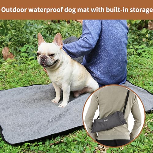 AONAYO Hundedecke Wasserdicht,wasserdichte Hundedecke,Reisedecke Hund,OutdoorHundedecke,HundedeckeFür Unterwegs,Faltbare Haustierdecke,100 X 70 cm Für Outdoor Innen Große Reisedecke Für Haustier