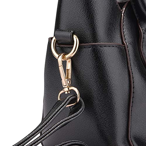 QZUnique Cat Purse for Women Cute Top Handle Shoulder Bag for Teens Girls Pu Leather Gothic Handbag Crossbody Bag4