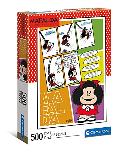 Clementoni- Puzzle adulto Mafalda - Puzzle adultos 500 piezas, Puzzle personajes comic (35105)