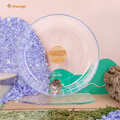 Roue de hamster silencieuse transparente et ajustable en taille L - 4