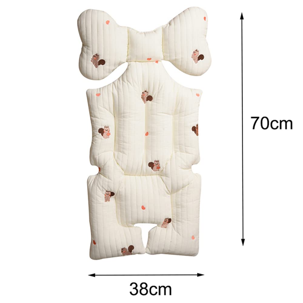 coussin de siège poussette bébé confort coussin de soutien pour bébé réducteur de cosy universelle protecteur enfant (squirrel thick)