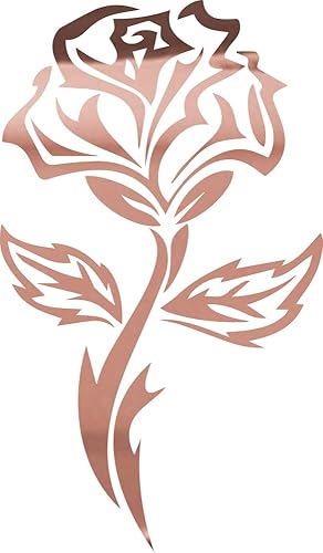 Miniatura 10 de Arte de flores de rosas tribales 1 (plata metálica) (juego de 2) calcomanías de vinilo impermeables de alta calidad para teléfono portátil, Plateado