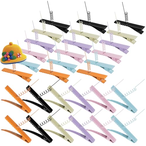 Pinces à cheveux bec de canard avec ressort Abaodam pour ne plus manquer de clips