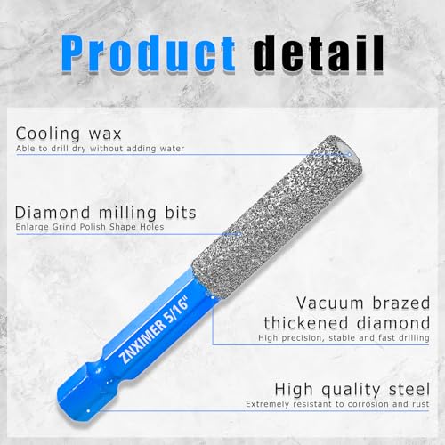 ZNXIMER Multi-Function Diamond Drill Bit Set
