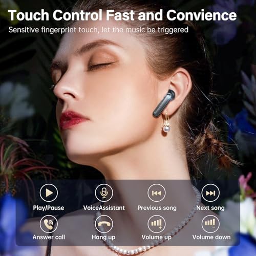 Bluetooth 5.3 HiFi Wireless Earbuds, 50H Battery, ENC, IPX7 — additional product photo (6)