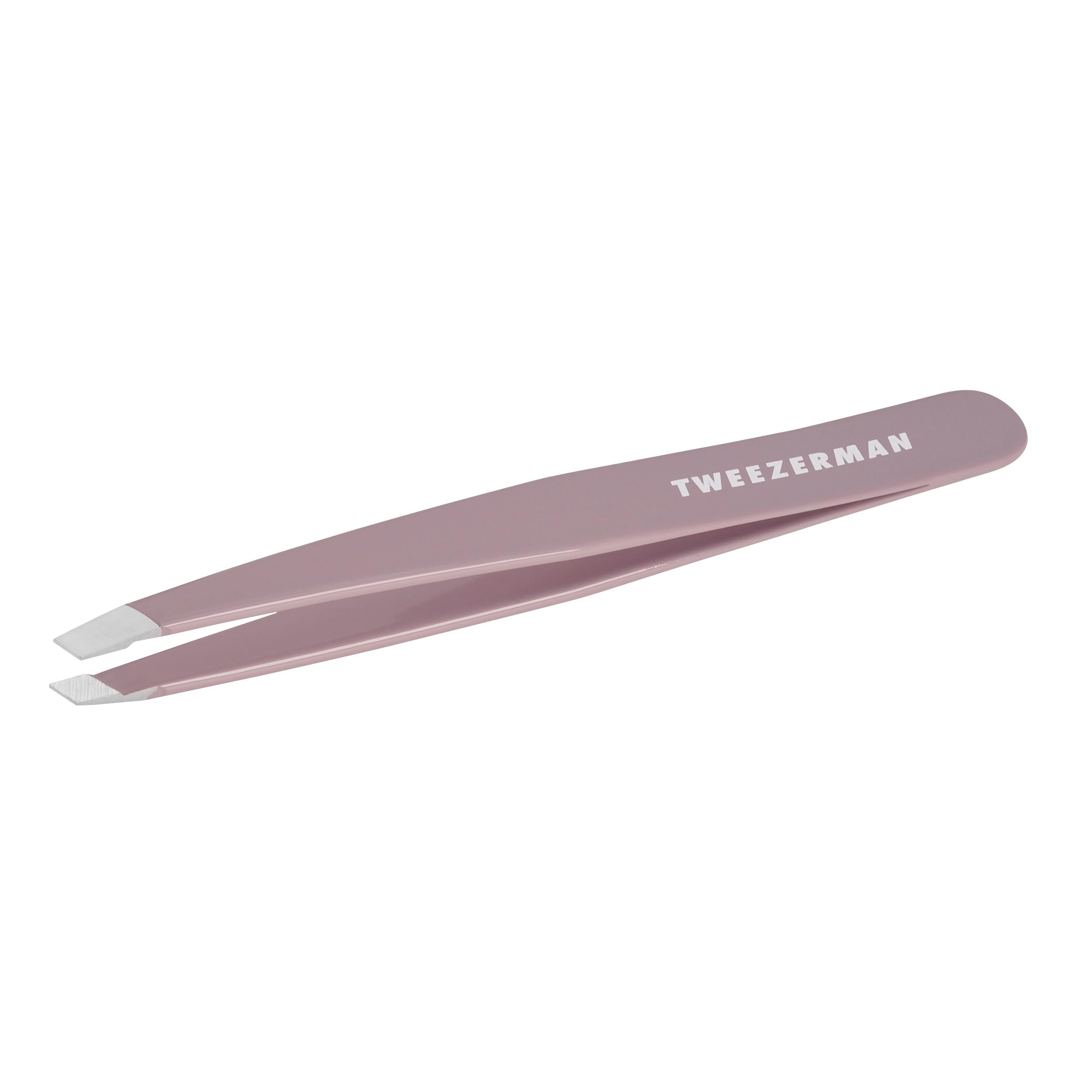 Tweezerman Purple Wisteria Slant Tweezer - Hair Removal Tweezers, Stainless Steel