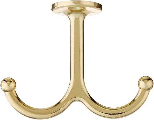 Miniatura 2 de National Hardware N245-811 V165 - Ganchos de latón para la parte inferior, paquete de 2