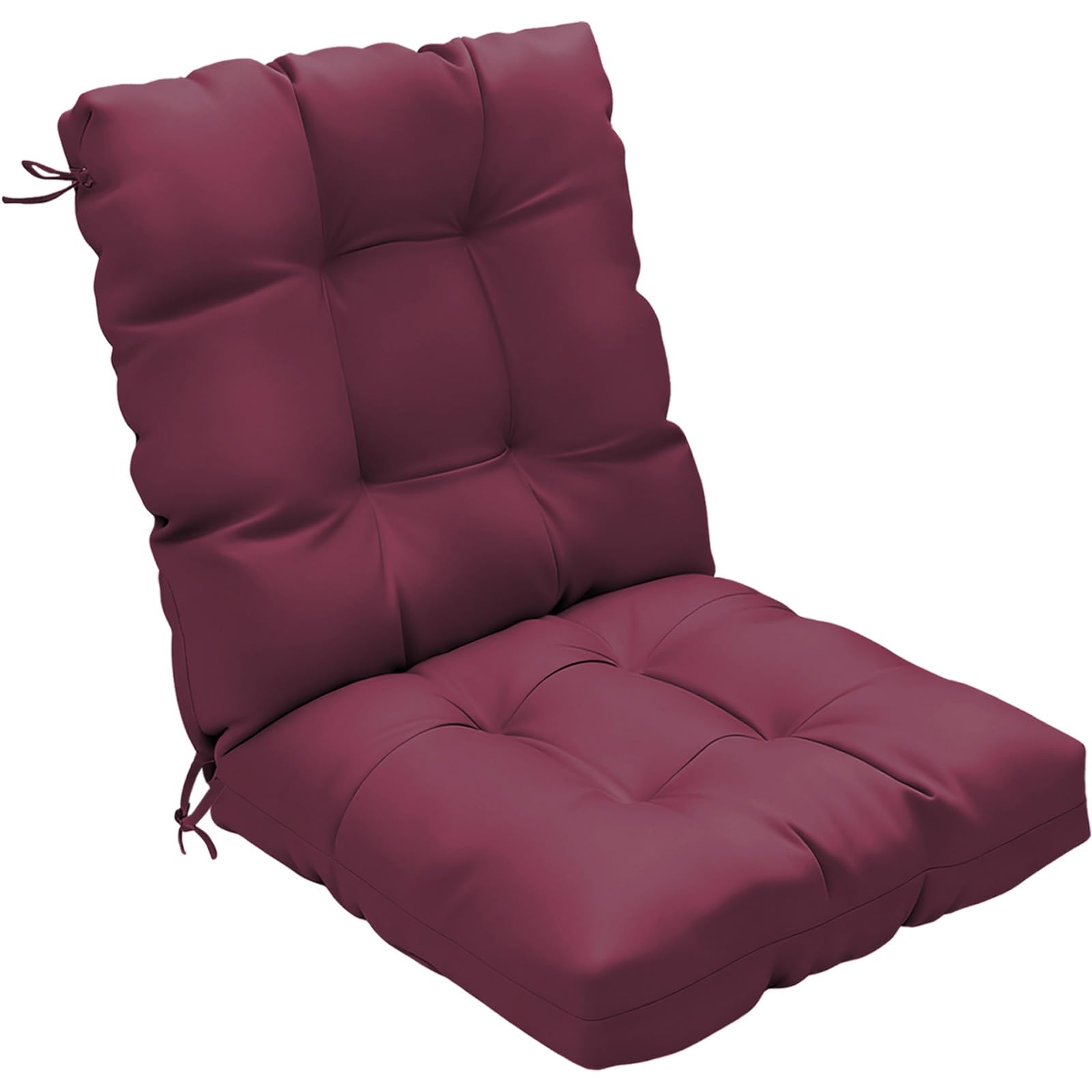 Photo 1 of zanwu hwyd Outdoor Chair Cushions 42x21x4 Inch Set of 2, Burgundy