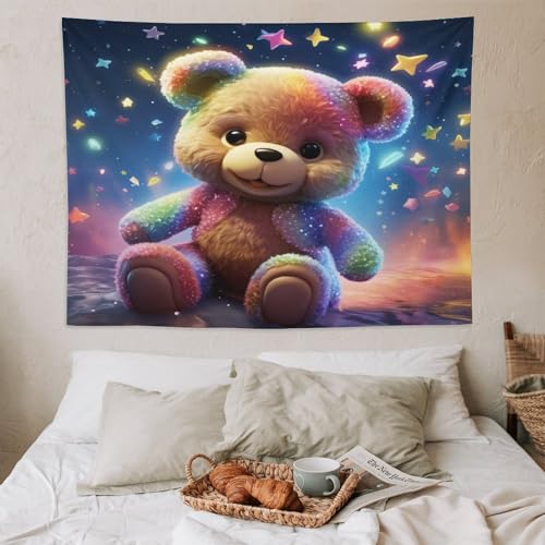 Tenture murale ours mignon pour apporter douceur et réconfort au salon - 6